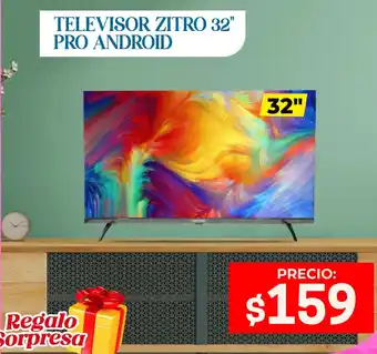 Novicompu Televisor zitro 32" pro android oferta