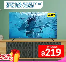 Novicompu Televisor smart tv 40" zitro pro android oferta