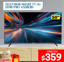 Novicompu Televisor smart tv 50 zitro pro android oferta