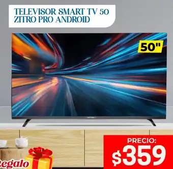 Novicompu Televisor smart tv 50 zitro pro android oferta