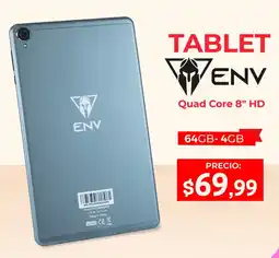 Novicompu Tablet env quad core 8" hd oferta