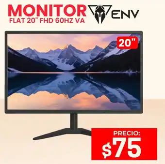 Novicompu Env monitor flat 20" fhd 60hz va oferta