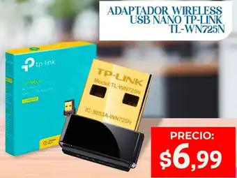 Novicompu Adaptador wireless usb nano tp-link tl-wn725n oferta