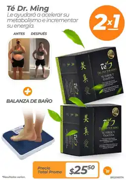 TVentas Té dr. ming + balanza de baño oferta