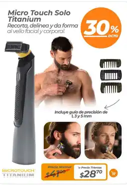 TVentas Micro touch solo titanium oferta