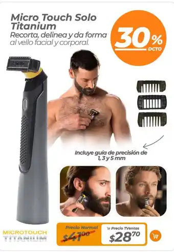 TVentas Micro touch solo titanium oferta