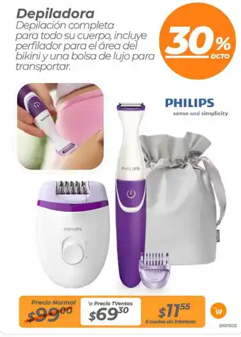 TVentas Philips depiladora oferta