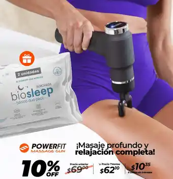 TVentas Powerfit massage gun oferta