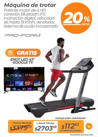 TVentas Máquina de trotar oferta