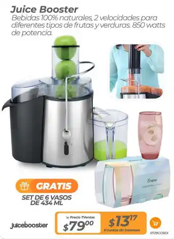 TVentas Juice booster oferta