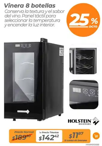 TVentas Holstein vinera 8 botellas oferta