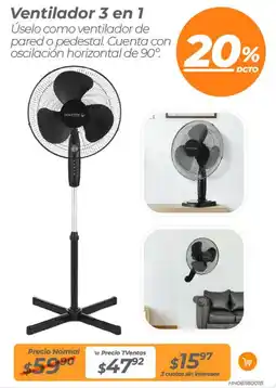 TVentas Ventilador 3 en 1 oferta