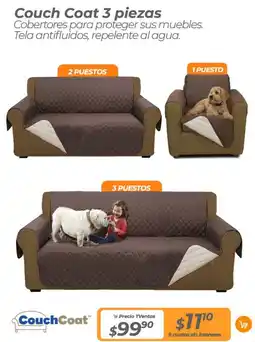 TVentas Couch coat 3 piezas oferta