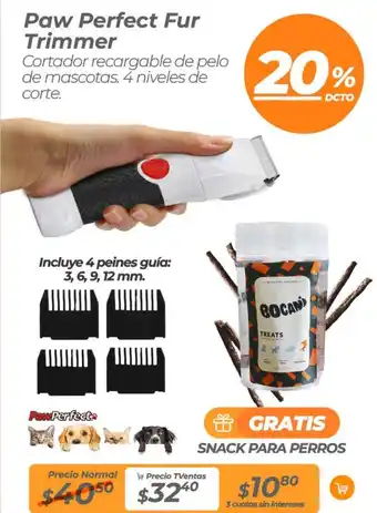 TVentas Paw perfect fur trimmer oferta