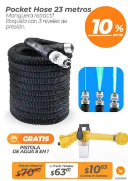 TVentas Pocket hose 23 metros oferta