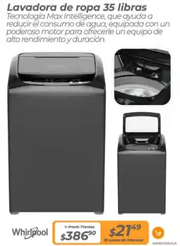 TVentas Whirlpool lavadora de ropa oferta