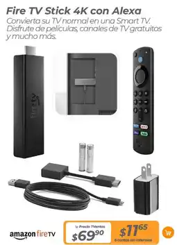 TVentas Fire tv stick 4k con alexa oferta