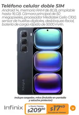 TVentas Infinix teléfono celular doble sim oferta