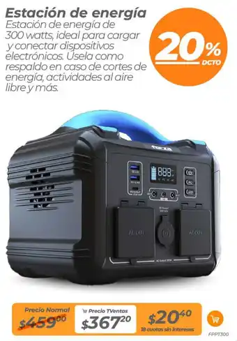 TVentas Estación de energía oferta