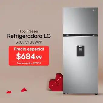 Orve Hogar LG Top Freezer Refrigeradora oferta