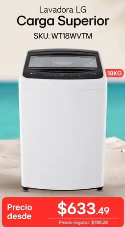 Orve Hogar Lg lavadora carga superior oferta