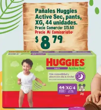 Mi Comisariato Huggies pañales active sec, pants oferta