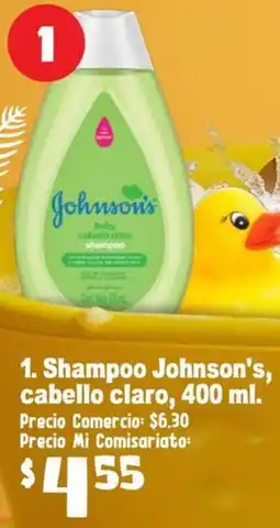 Mi Comisariato Johnson's shampoo, cabello claro oferta