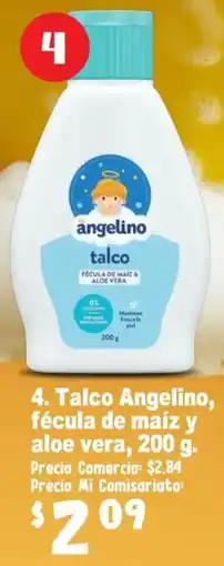 Mi Comisariato Talco angelino, fécula de maíz y aloe vera oferta