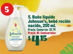 Mi Comisariato Johnson's baño líquido bebé recién nacido oferta