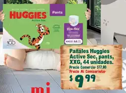 Mi Comisariato Huggies pañales active sec, pants oferta