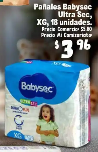 Mi Comisariato Pañales babysec ultra sec oferta