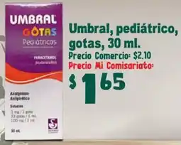 Mi Comisariato Umbral, pediátricas gotas oferta