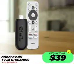 Novicompu Google onn tv 2k streaming oferta