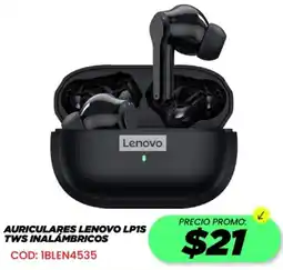 Novicompu Auriculares lenovo lpis tws inalámbricos oferta