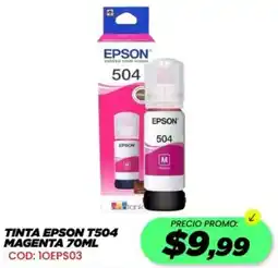 Novicompu Tinta epson T504 magenta oferta