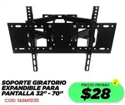 Novicompu Soporte giratorio expandible para pantalla 32" - 70" oferta