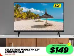 Novicompu Televisor housetv 32" android 14.0 oferta