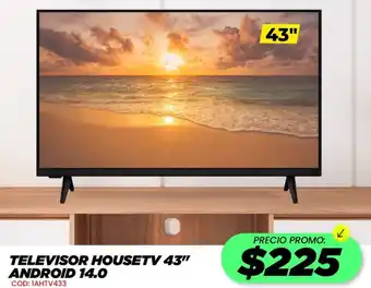 Novicompu Televisor housetv 43" android 14.0 oferta