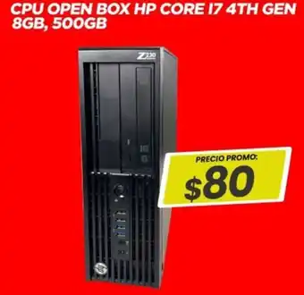 Novicompu Cpu open box hp core 17 4th gen oferta