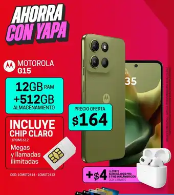 Novicompu Mmotorola G15 oferta