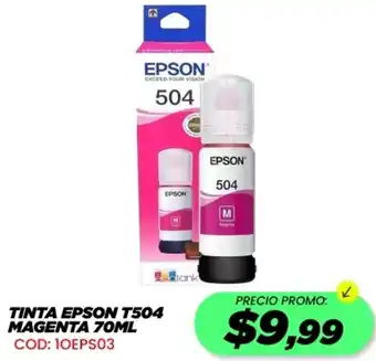 Novicompu Tinta epson T504 magenta oferta