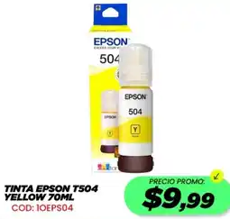 Novicompu Tinta epson T504 yellow oferta