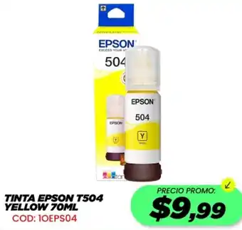 Novicompu Tinta epson T504 yellow oferta