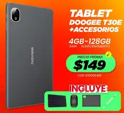 Novicompu Tablet doogee t30e +accesorios oferta