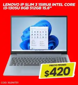 Novicompu Lenovo ip slim 3 15iru8 intel core 13-1305u oferta