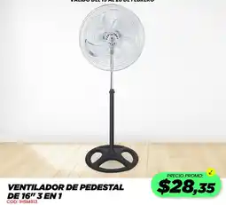 Novicompu Ventilador de pedestal de 16" 3 en 1 oferta