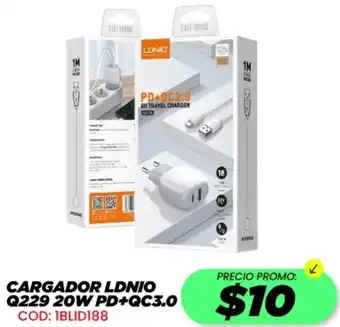 Novicompu Cargador ldnio q229 20w pd+qc3.0 oferta