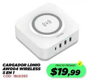 Novicompu Cargador ldnio aw004 wireless 5 en 1 oferta