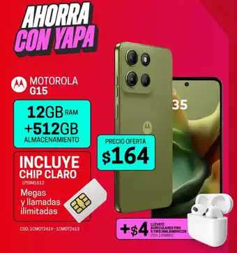 Novicompu Motorola G15 oferta