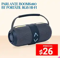 Novicompu Parlante booms480 bt portátil rgb hi-fi oferta